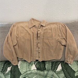 Forever 21 Tan Button Down Shirt